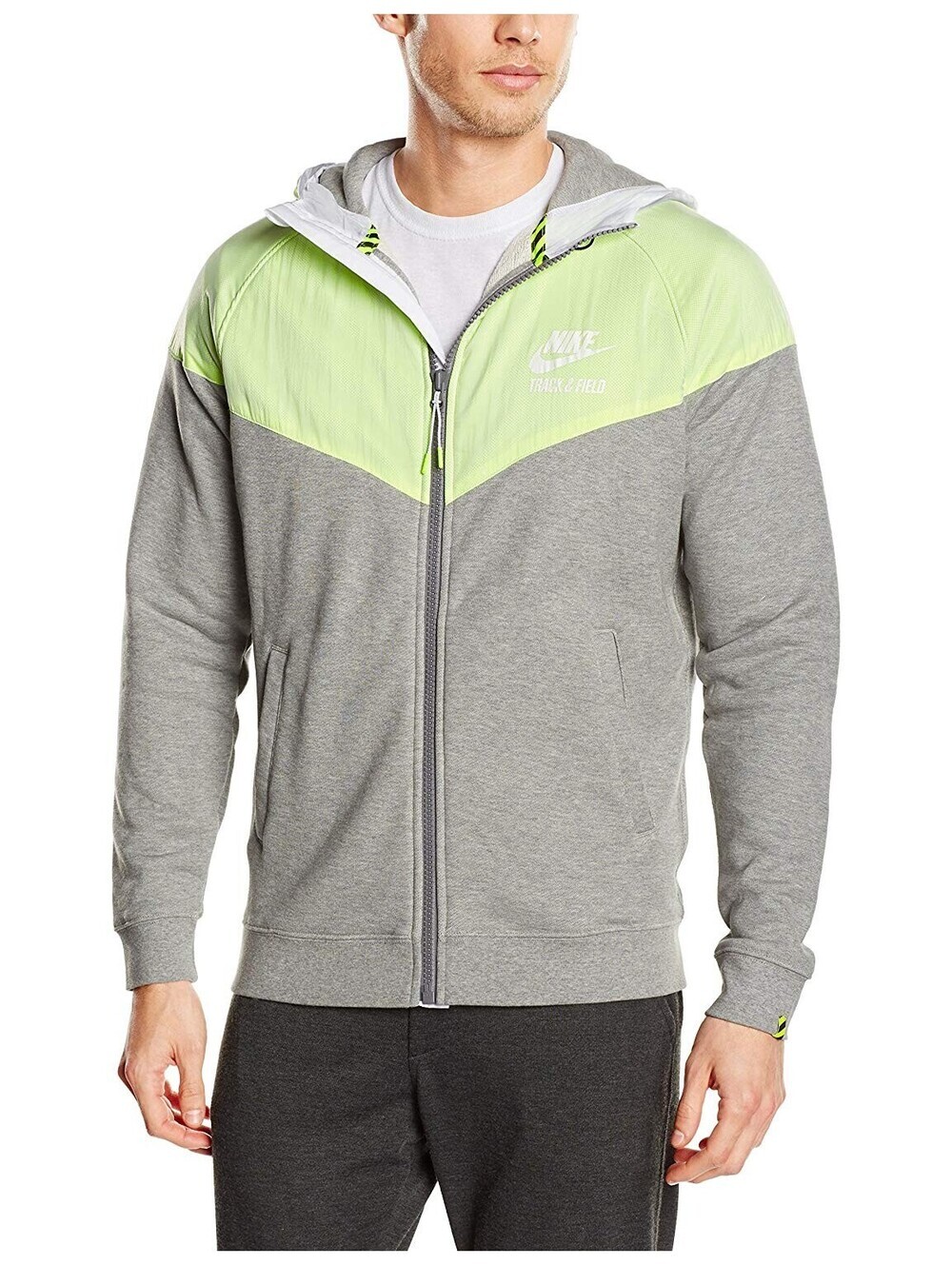 Nike Mens Track And Field Woven Full-Zip Hooded Jacket Size XL